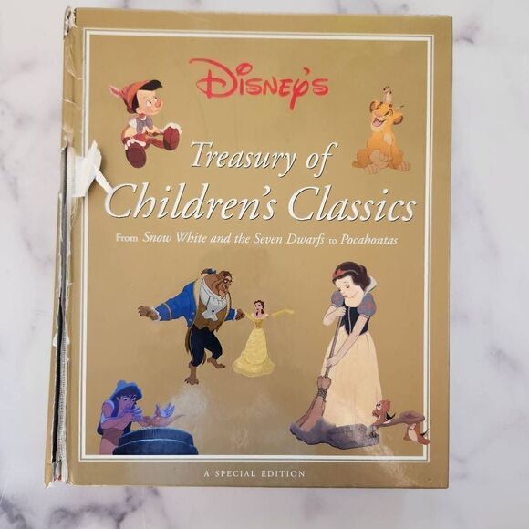 Disney's Treasury of Disney Classics hardback book Snow White Bambi Special Edit - Picture 1 of 10